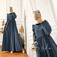 Baju GAMIS GISKA DRESS MAXY WANITA NAVY