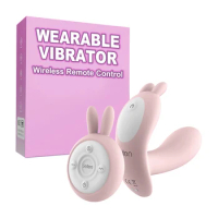 Leten T Shape Wear Under Panties Rabbit Vibrator For Women G-spot Clitoral Dildo stimulator Couple Sex adventure Sex Toys