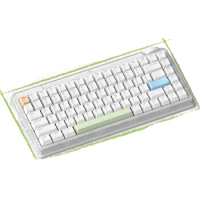 Mikit MT80 3Mode Mechanical Keyboards Wireless Bluetooth Keyboard 2.4G Custom RGB light Gaming Esports Keyboard For girl gifts