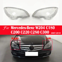 Car Front Headlamp Lens Light Auto Shell For Mercedes-Benz W204 C180 C200 C220 C280 C300 2007~2010 Headlight Cover Replacement