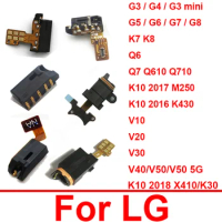 Audio Jack Flex Cable For LG V20 V30 V40 V50 V10 K7 K8 K10 K430 K30 G8 G7 G6 G5 G4 G3 Mini Q7 Q6 Stylo 2 3 4 Plus Earphone Plug