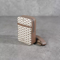 BALLY Tas BALLY PENNANT MONOGRAM CREAM SLING BAG 100% ORIGINAL