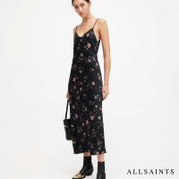 【ALLSAINTS】BRYONY TANANA 細肩碎花印花中長版洋裝(修身版型)