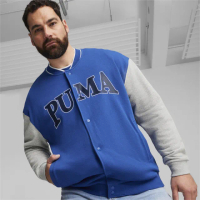 【PUMA】外套 棒球外套 夾克 運動 休閒 男 女 基本系列Squad 藍色 歐規(67897117)