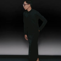 ABHI BLACK THOBE SLIMFIT | DUAASUJUD