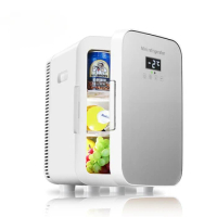 AIO 13.5L Mini car Fridge For Bedroom - Car, Office Desk Digital Temperature Control - 12v Small Refrigerator for Food, Drinks