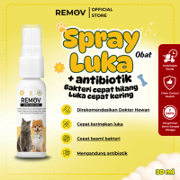 Remov Spray Obat Luka Untuk Hewan Peliharaan Mengobati Luka Bakar, Cakar, Robek, Borok dan Penyakit