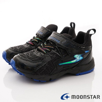 ★日本月星Moonstar機能童鞋-電燈競速系列高機能鞋款9906黑(中大童段)