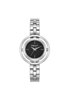 Kenneth Cole New York Kenneth Cole New York Black Dial With Silver Stainless Steel Women Watch KCWLG2237104