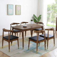 餐桌 北歐實木餐桌椅組合家用小戶型餐桌