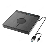 7 in 1 External CD/DVD Drive CD Burner USB 3.0 Portable CD/DVD Burner CD/DVD Disk Drive Player Burner Reader Writer for Laptop