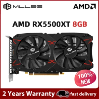 Mllse Video card RX5500XT 8G D6 Gaming Graphics Card with 8G/128bit/GDDR6 Memory 16GHz Memory Frequency DirectX12 3D Feature 7nm