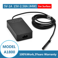 Laptop Surface Pro Charger 15V 2.58A 44W Power Supply for Microsoft Surface Book Surface Pro 8/7/6/5/4/3 Laptop 1/2/3 Surface Go