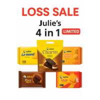 Julie’s Biscuit Original Value Set | Charm Tiramisu, Le-mond Cheese, Choco More, Sugar Crackers, Pea