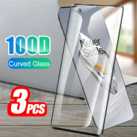3Pcs Curved Protective Glass For OnePlus 12 12R Tempered Glass One Plus 12 R OnePlus12 OnePlus12R 5G Screen Protector Cover Film