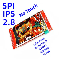 LCD Display 2.8 Inch SPI IPS Module No Touch DIY Consumer Electronics TFT Super 4 Wire SPI Interface ILI9341 RGB320*240