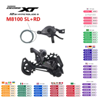Shimano DEORE XT M8100 12s SL+RD Mini Set For MTB Mountain Bike Shifter Rear Derailleur Original Shimano Bike Parts