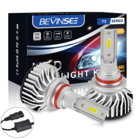 Bevinsee HB3 9005 LED Headlight Bulb H11 H8 H9 HB4 9006 LED Fog Lights 50W 6000K White Headlamp DRL Daytime Running Car Lamp 12V