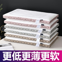 枕頭單人男夏季枕芯護頸椎枕助睡眠家用雙人純棉矮薄低軟枕單只裝