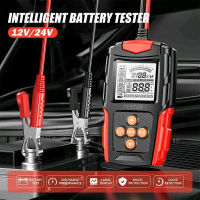 FOXSUR Tester Aki Kendaraan Lead Acid Battery Tester LCD 200Ah 12/24V - FBT-200