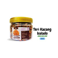 Teri kacang balado Berat 250gr Pedas Manis Rasa Menggoda Food Makanan siap saji teri medan