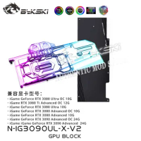 Bykski N-IG3090UL-X-V2,GPU Water Block For Colorful iGame RTX 3080 3090 Ultra/Advanced OC Graphic Card,GPU Cooler,VGA Radiator
