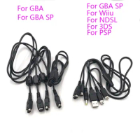 For Gameboy Color Game 4-Players Link USB Charger Charging Cable Cords for Nintendo NDSL / NDS NDSI XL 3DS / PSP / WII U GBA SP