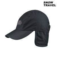 【SNOW TRAVEL】防風小格布雙層遮耳帽 AR-50 / 黑色
