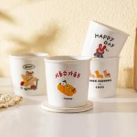 MDZF SWEETHOME Original Cartoon Ceramic Coffee Cup High-Quality Lovely Mug Ideal for Home Breakfast Water Cup