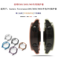 เคสนาฬิกา, เหมาะสำหรับ Garmin Forerunner 265S / 255 / 965, ฝาครอบบังครึ่ง, วัสดุ TPU, ฝาครอบป้องกันก