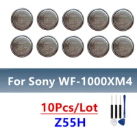 10Pcs/Lot Original New Z55H 1254 3.85V Replacement Battery Set for Sony WF-1000XM4 Earbuds Repair Parts