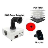 2UUL Mini Smoke Absorber Soldering Cleaner Dust Fliter Welding Fume Extractor Smoke Purifier Laser for Mobile Phone Repair