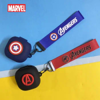 Cartoon Marvel Earphone Case Cover For Samsung Galaxy Buds Live/Pro Silicone Wireless Bluetooth Headphone Case With Lanyard