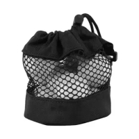 Golf Pouch Bag Mesh Golf Bag Organizer Ball Holder Nylon Pouch Bag With Drawstring Large Capacity Portable Storage Bag For Men