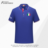 意大利Italy國家隊服男女裝運動翻領Polo衫針織衫短袖t恤足球衣服