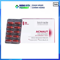 [CTY] Viên uống Biotrade Acnaut - Hộp 30 viên (Bulgaria)
