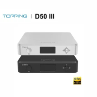 TOPPING D50 III Desktop HiFi DAC Decode Hi-Res Audio dual ES9039Q2M chips PCM768 DSD Bluetooth 5.1 LDAC Remote Control audirect