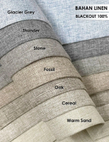 Preeorder Gorden Blackout 100% Linen - Fossil (britney)