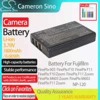 CameronSino Battery for Fujifilm FinePix 603 FinePix F10 Zoom FinePix F11 FinePix M603 fits Aiptek ZPT-PM18 camera battery 3.70V