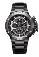 Expedition Chronograph E 6751 MC Jam Tangan Pria Original Stainless Steel 46mm Quartz dengan Fitur D