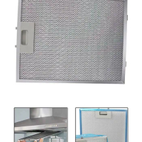 1PCS Stainless Steel Cooker Hood Mesh Filter Metal Range Hood Grease Filter Exhaust Mesh Extractor Kitchen Accessories