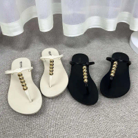 QH Sandal Jepit Wanita Karet Jelly Import Kekinian Sandal Terbaru Mutiara Fashion Sandal Uk.37-41 Hi
