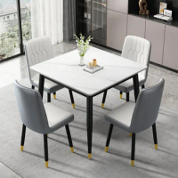 Multifunctional Gold Dining Table Nordic WaterproofBreakfast Marble Dining Table Design Writingtable Bassehome Furniture