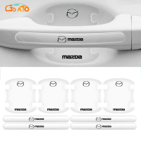 GTIOATO ติดมือจับประตูรถยนต์ โปร่งใส กันรอยขีดข่วนสีฟิล์มตอนเปิดสติกเกอร์ตกแต่งรถยนต์ ป้องกันรอย ติด