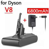 Dyson SV10 21.6V Battery for Dyson V8 rechargeable Battery for Dyson V8 Absolute Fluffy/Animal Li-ion Vacuum Cleaner Charger