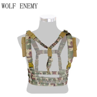 Hunting Tactical Vest Airsoft Molle System Low Profile Chest Rig Removable Gun Sling Hunting Airsoft Paintball Gear