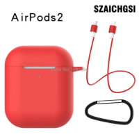 100set 3 in 1 Silicone Case For Apple Airpods 2 Cover Protective Earphone Cases For Airpods2 Shockproof Bag