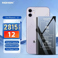 NOHON Phone Batteries for iPhone 12 Battery High Capacity Bateria for iPhone 11 Pro X XS XS Max SE 2020 8 7 6 Plus 6S