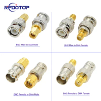 2PCS/Lot 8Type SMA Male Female to BNC Male Female Adapter for Wireless LAN Devices Coaxial Cable WiFi Ham or Handheld Radios