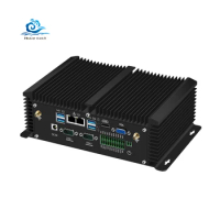 HLY i5 8250U Dual Ethernet GPIO RS232/422/485 WiFi Win10 iot Linux 4G LTE 8USB Fanless Mini PC Industrial Computer